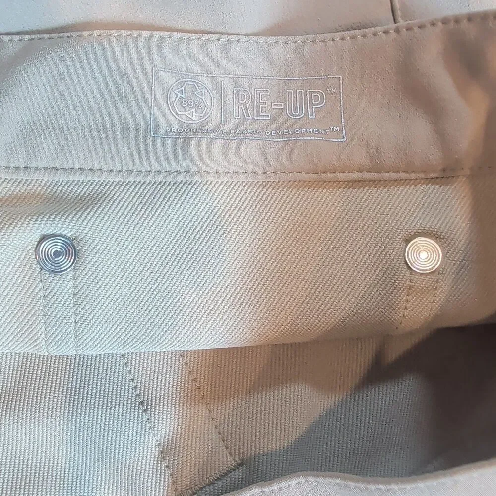Fourlaps Athletic Fit Performance Stretch Pants Khaki Mens 32x32 Style 1072